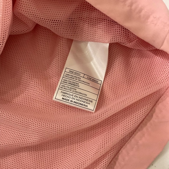 Nike Hooded Track Jacket Windbreaker Full Zip Pink & Grey Girls’ Size L (12-14) - Picture 6 of 12